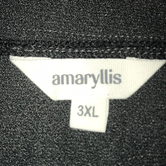𝅺AMARYLLIS button up tunic roll up long sleeve  v-neck blouse NEW size XL - 3X - Picture 4 of 10